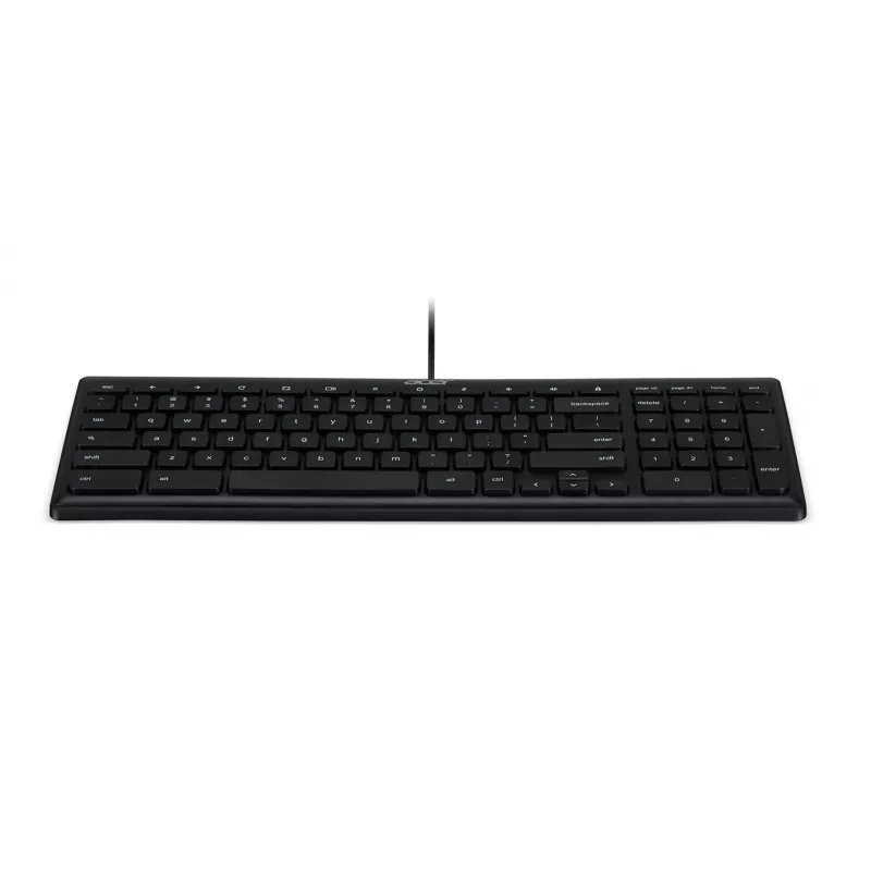 Vadu USB tastatūra Acer GP.KBD11.04F — Pilna izmēra QWERTY US International, melna, 1,45 m kabelis