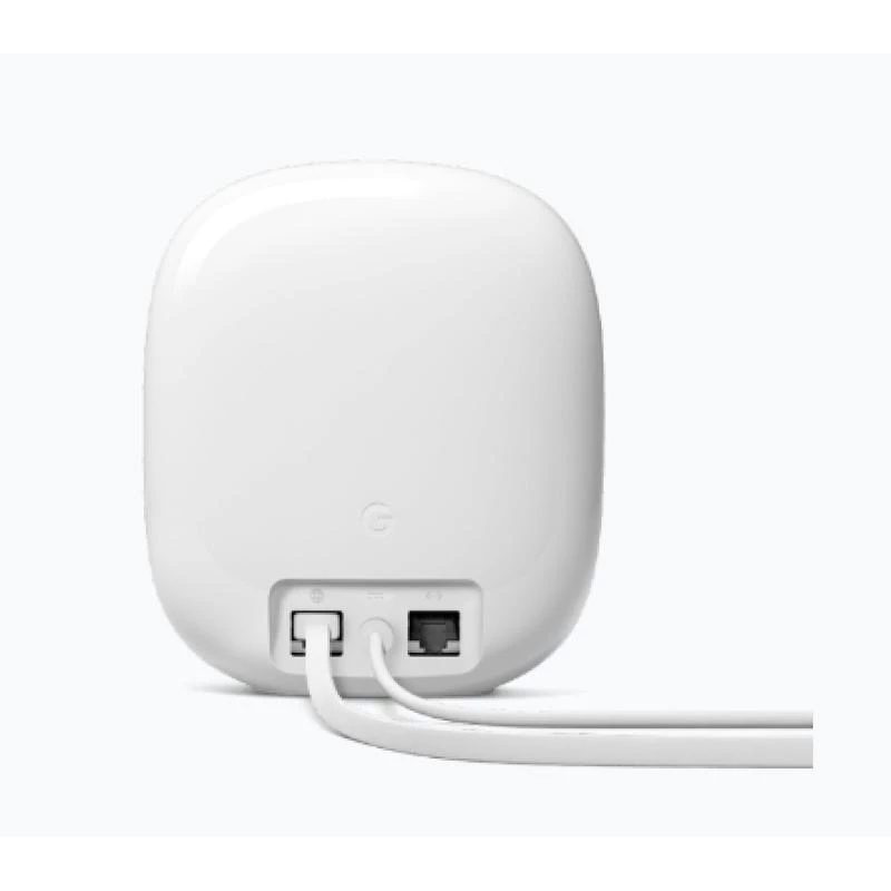 Google Nest WiFi Pro - Wi-Fi sistēma (maršrutētājs) - līdz 120 m² - Tīkls - GigE, 802.11ax (Wi‑Fi 6E) - 802.11a/b/g/n/ac/ax (Wi‑Fi 6E) - Multi‑Band (GA03030-EU)