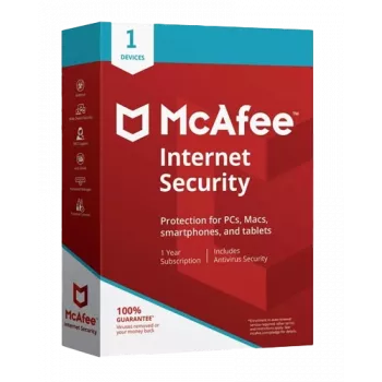 McAfee Internet Security - 1 lietotājs, 1 gads, globāls