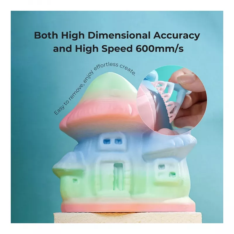 3D drukāšanas pavediens Creality PLA 1.75 mm, 1 kg — Zils/Zaļš/Rozā (Creality 3301010424)
