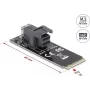 DeLOCK 61070 iekšējais SFF-8643 adapteris M.2 vīr. 32 Gbit/s melns