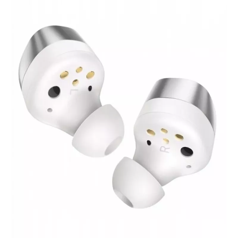 SENNHEISER Momentum MTW4 Wireless Bluetooth Noise-Cancelling Sports Earbuds - balta & Silver