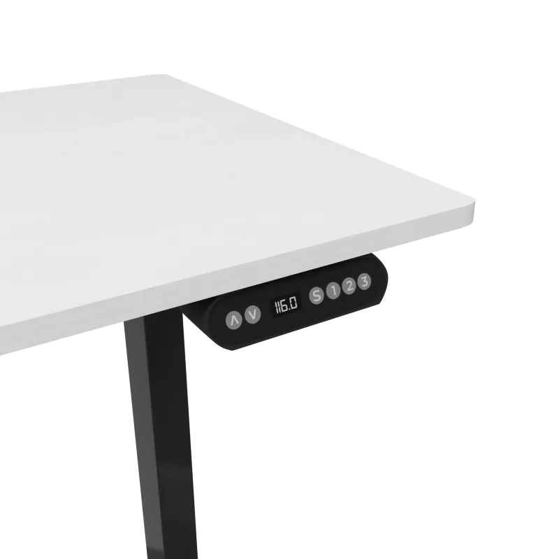 Spēļu galds White Shark Axiom-W komplekts 2 gab. ar elektriski regulējamu augstumu, balts