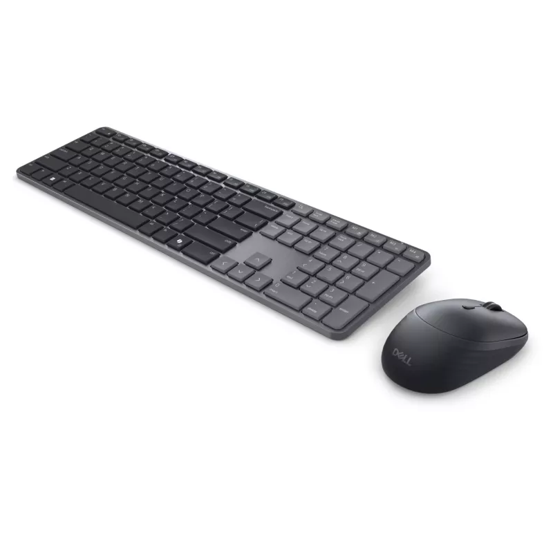 DELL Pro 7 plāns KM726 tastatūra Pele iekļauta Mājām/Birojam RF Bezvadu + Bluetooth QWERTY US International Melna