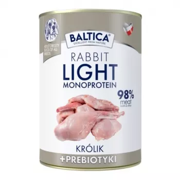 BALTICA Nutraceutic Monoprotein Light Rabbit with prebiotics - mitrā suņu barība - 400g