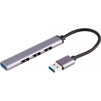 USB centrmezgls S/CONN 13-50001 USB 3.2 Gen 1 Type-A 5000 Mbit/s Pelēks