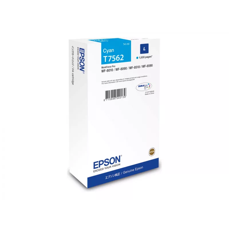 Epson C13T75624N tintes kasetne 1 gab. Oriģināla ciāna