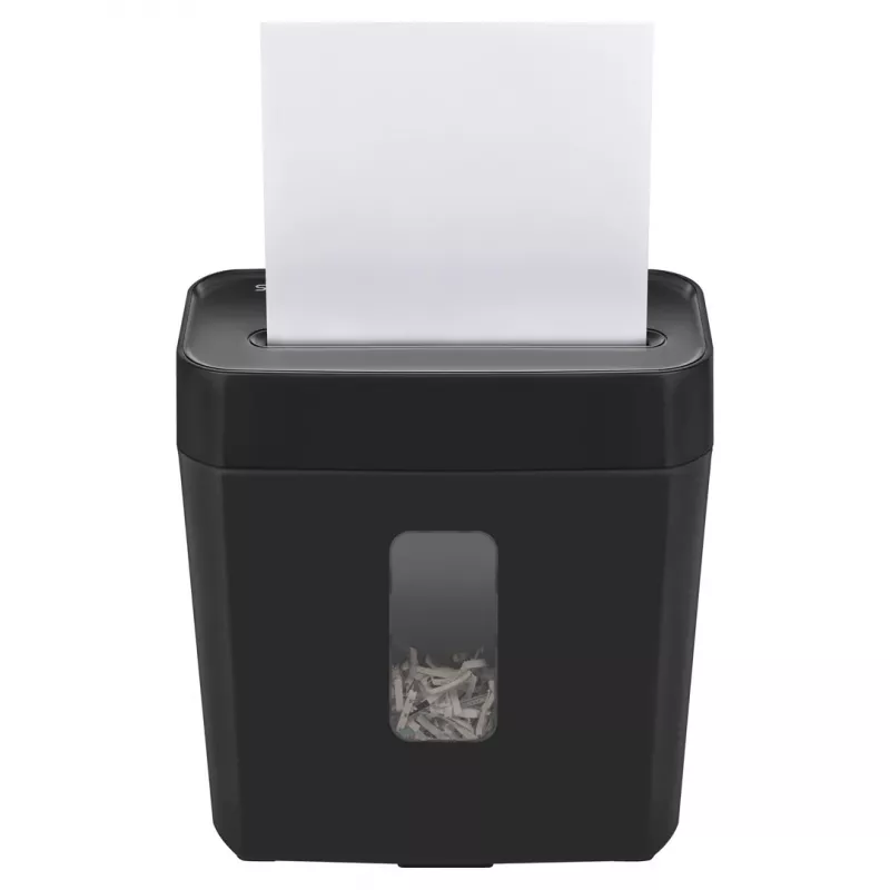 Papīra smalcinātājs SAVIO ND-01, šķērsgriezuma 4 x 32 mm, 11 L tvertne, 230 W, melns, 72 dB