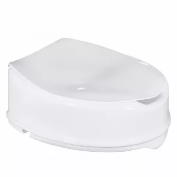 Tualetes pacēlāja palīgaprīkojums ActionMed NT15AM — pagarinājums, 15 cm augstums, polipropilēns, bloķējams, maksimālā slodze 180 kg, iekšējā atvere 210×268 mm, platums 360 mm