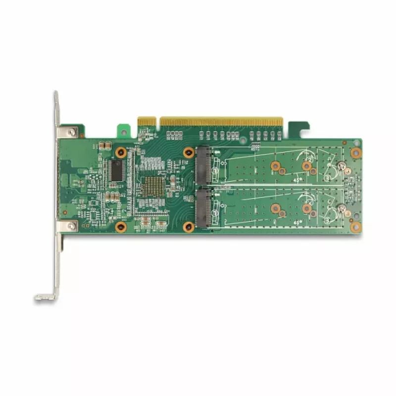 DeLOCK PCI Express x16 karte ar 4 iekšējiem NVMe M.2 Key M slotiem - zema profila formas faktors