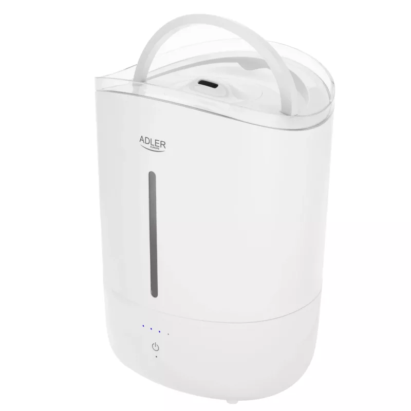 Adler gaisa mitrinātājs | AD 7971 | 30 W | Ūdens tvertnes tilpums 5 L | Ultraskaņas | Mitrināšanas jauda 100-250 ml/h | Balts