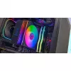 Gaisa dzesētājs TACENS Mars Gaming MCPU-LCD, 120 mm ventilators, TDP 300 W, atbalsta LGA1700/1200/115x/1366 un AM4/AM5, melns