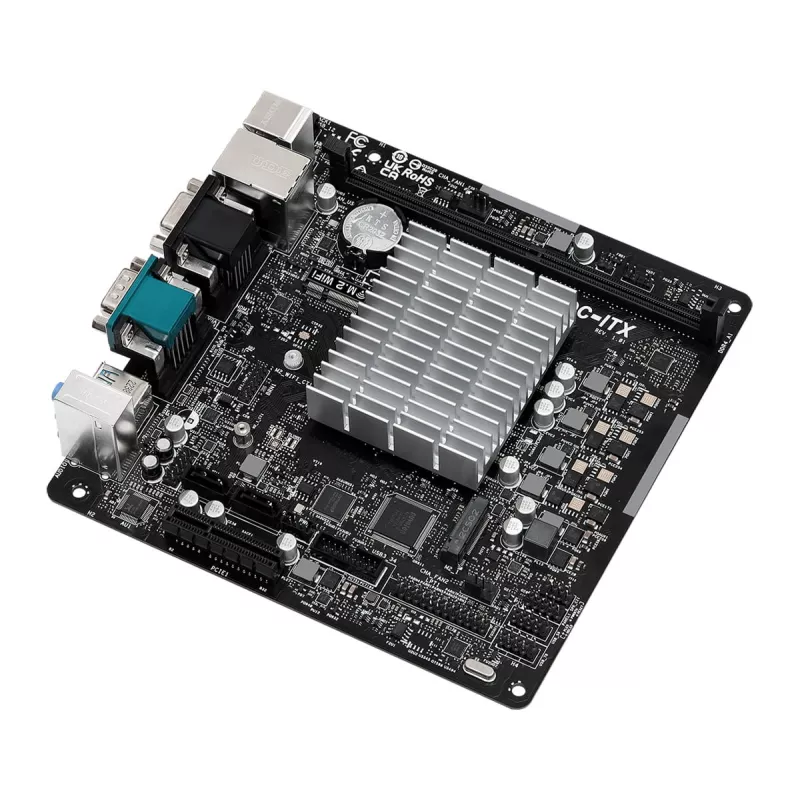 ASRock N100DC-ITX - Intel Quad-Core Processor N100 (līdz 3,4 GHz) DDR4 - 2 SATA3, atbalsta Intel Turbo Boost tehnoloģiju Mini ITX (280) mātesplates