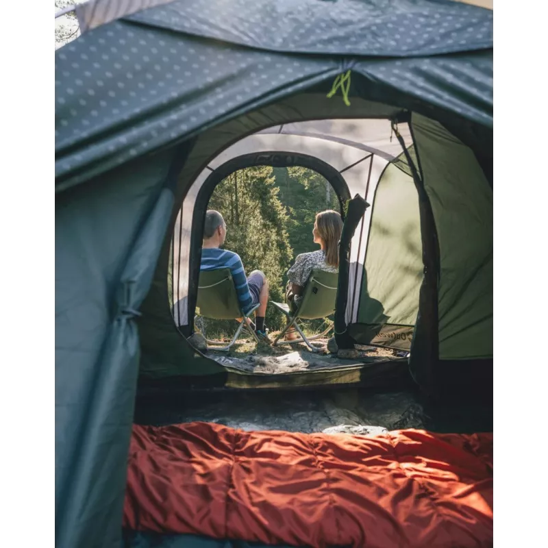 Outwell Earth 5 Plus divu istabu tuneļtelts | 5 personām | Zaļa