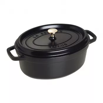 Holandiešu krāsns Staub Cocotte 4.2 L Melna