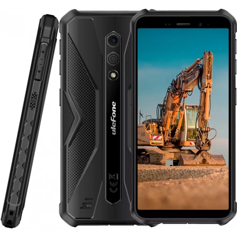 Izturīgais viedtālrunis UleFone Armor X12 — 3GB RAM, 32GB krātuve, pilnīgi melns