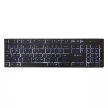 Vadu USB tastatūra SBOX K-22 US Melns — ASV izkārtojums, melna, vadu USB savienojums