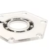 Montāžas komplekts BitsPower Hexagon BP-WTHU-RGB — akrila caurspīdīgs, 91,4×80×6,5 mm