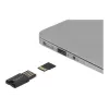 DeLOCK USB 2.0 karšu lasītājs melns Micro SD MicroSDHC MicroSDXC 480 Mbit/s