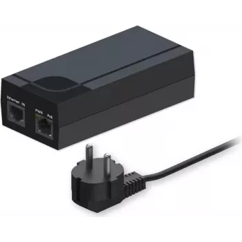 PoE inžektors TELTONIKA PR322EU7 — viena porta Power over Ethernet inžektors, ES kontaktdakša