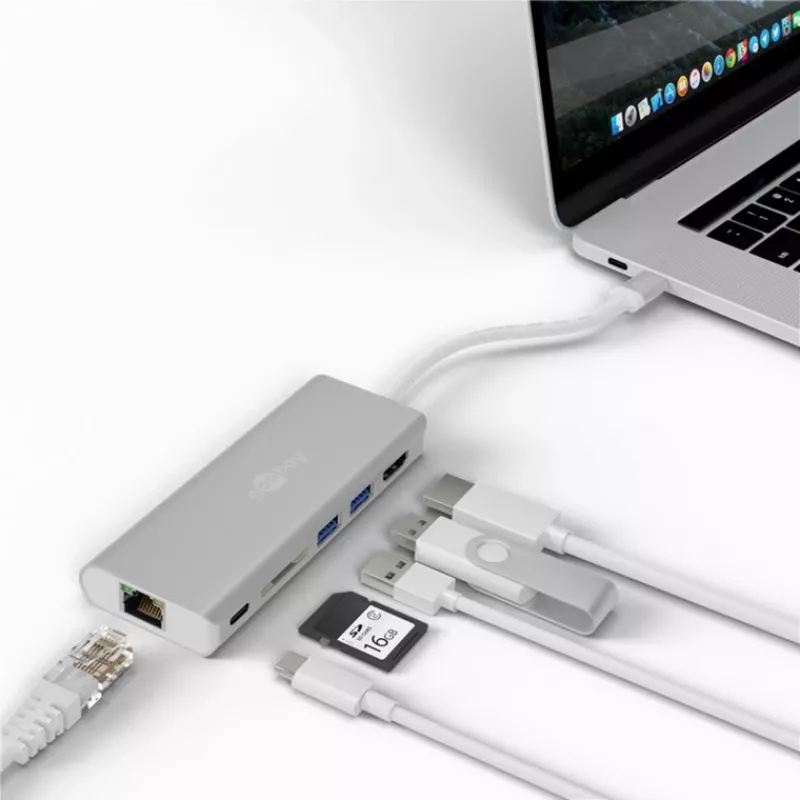 Wentronic goobay - Docking stacija - (USB-C) - 10Mb LAN (76788)