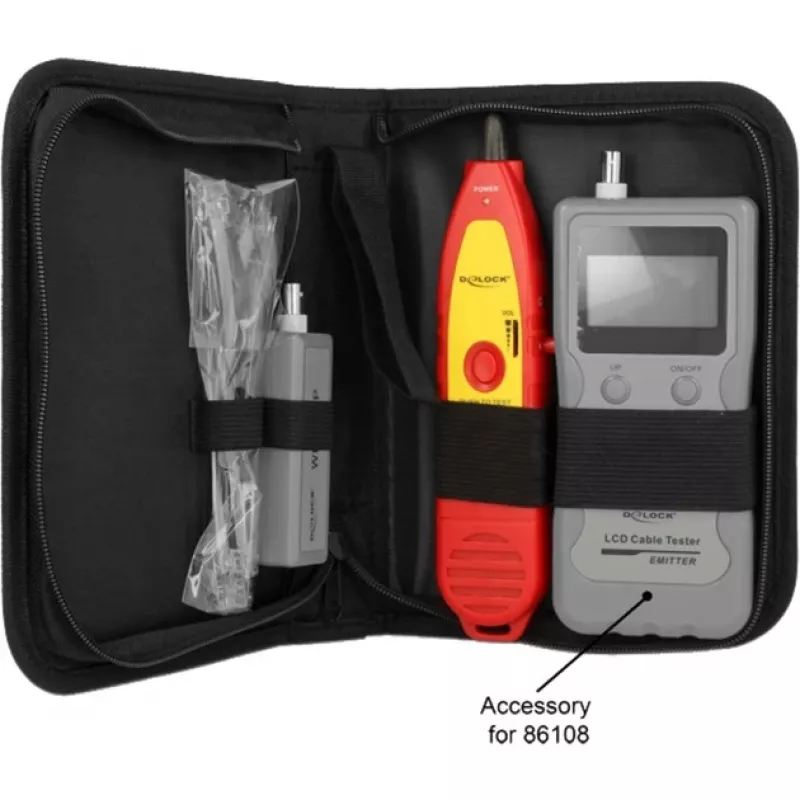 tīkla kabelis Tester DeLOCK 86109 Red dzeltena