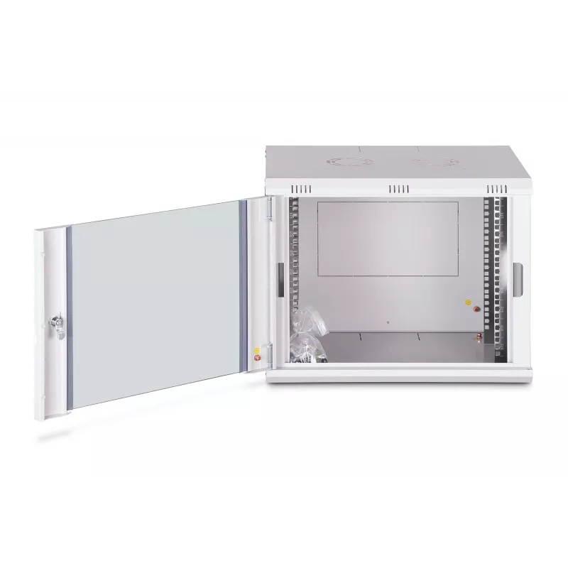 Pie sienas stiprināms 9U statīvais skapis DIGITUS Dynamic-N DN-37104, 600x450 mm, IP20, atslēgas slēdzene, nesamontēts