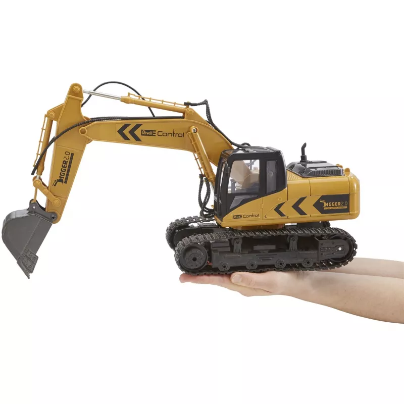 Revell Digger 2.0 - Ekskavators - Elektromotors - 1:16 - Gatavs braukšanai (RTR) - Melns - Dzeltens - Digger 2.0 (24924)