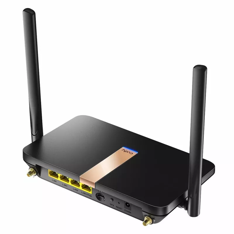 Cudy LT500D bezvadu maršrutētājs Fast Ethernet divjoslu (2.4 GHz / 5 GHz) 4G melns