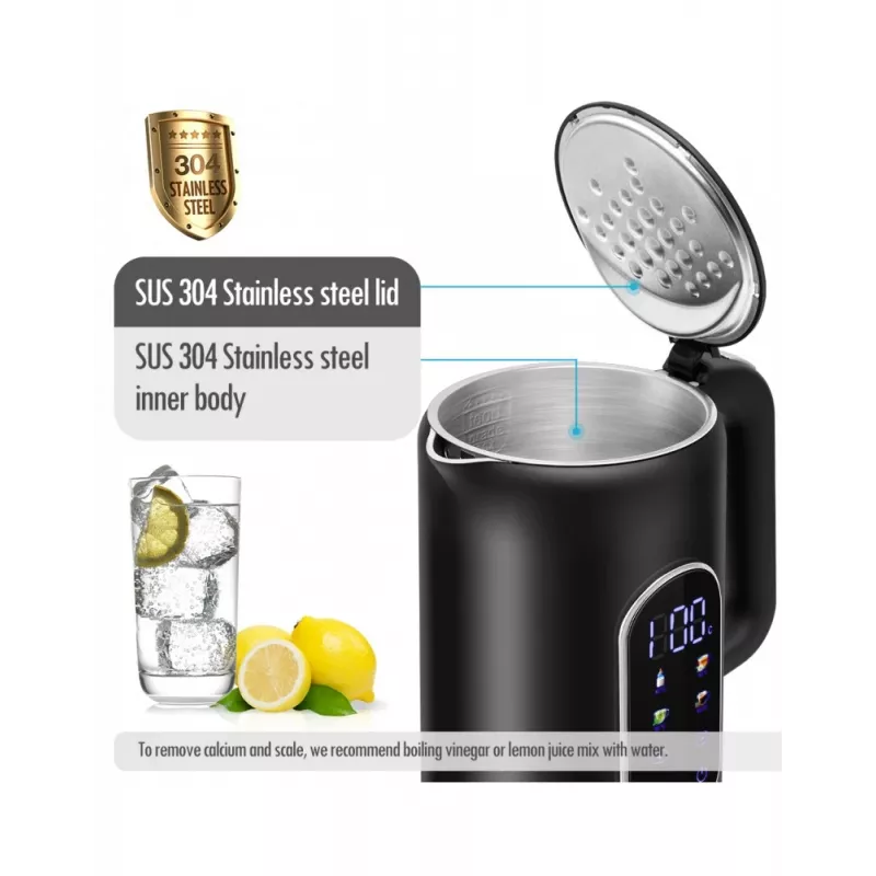 Elektriskā tējkanna Forme FKG-2117 1.7L 2200W melna