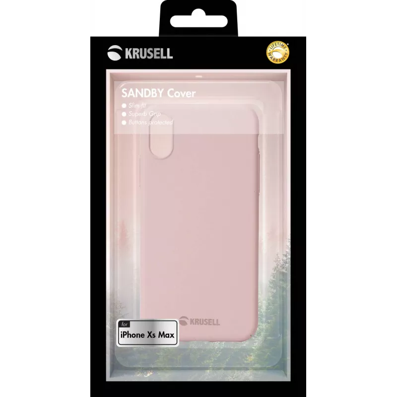 Cover Krusell Sandby iPhone XS Max 16.5 cm (6.5 inch) Rozā