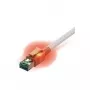 EasyLan EASY CS1OW0050 - DualBoot® LED komutācijas kabelis, Cat.6a, S/FTP, balts, 5m