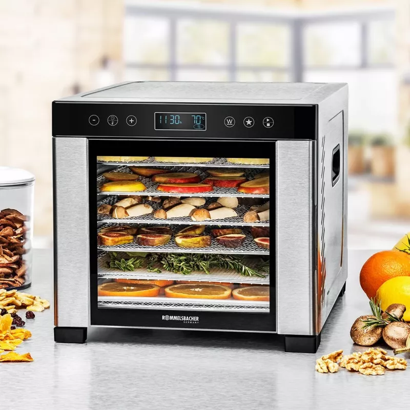 ROMMELSBACHER DA 950, Melns, nerūsējošais tērauds, Nerūsējošais tērauds, LCD, 99 h, 6000 cm², 380 x 394 mm