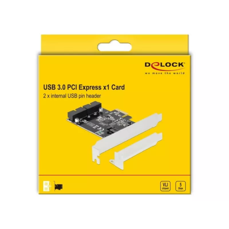 Iekšējais USB 3.2 Gen 1 adapteris DeLOCK 90387