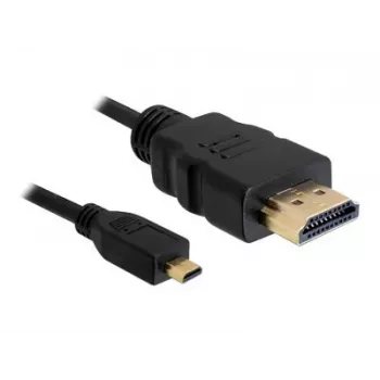 DeLOCK - Video- / Audio kabelis - HDMI - 32 AWG - HDMI, 19 kontaktu (vīrišķais) - 19 kontaktu Micro-HDMI (vīrišķais) - 3 m (82663)