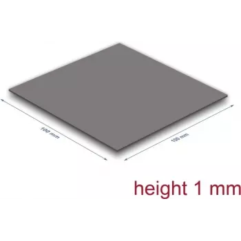 Termopaliktnis DeLOCK 18472 3,2 W/m·K pelēks 100x100x1 mm
