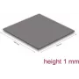 Termopaliktnis DeLOCK 18472 3,2 W/m·K pelēks 100x100x1 mm
