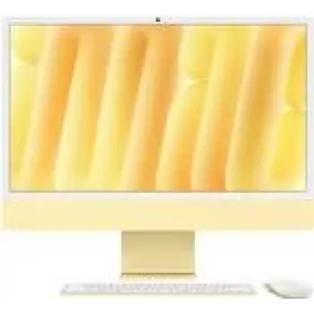 APPLE iMac Z1EK 59,62cm 23,5Zoll standarta stikls M4 10C CPU/10C GPU/16C N.E. 16GB 256GB SSD Gbit Eth MM NumKey TID DE Dzeltens (Z1EK-Z1EKD/A-07E980)