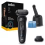 Elektriskais skuveklis BRAUN SHAVER 52‑N7200cc Melns — folijas skuveklis, uzlādējams, mitrai un sausai skūšanai