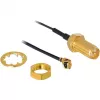 Antena DeLOCK RP-SMA WL I-PEX M / RP-SMA F melna
