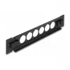 Ielāpu panelis DeLOCK 10 collu D-Type 6 portu bez instrumentiem melns