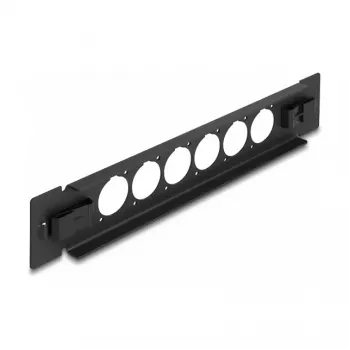 Ielāpu panelis DeLOCK 10 collu D-Type 6 portu bez instrumentiem melns