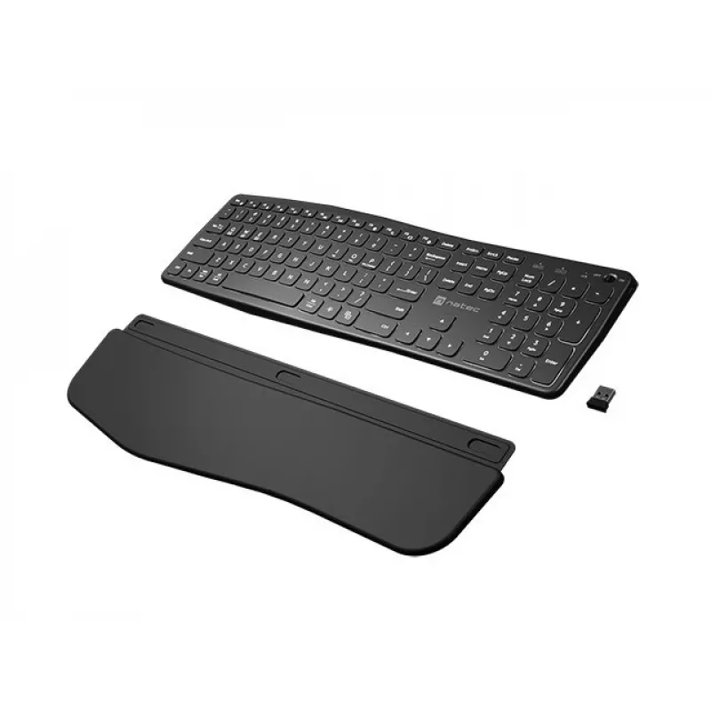 NATEC PORIFERA tastatūra Mājai/Birojam Bluetooth QWERTY US International Melna