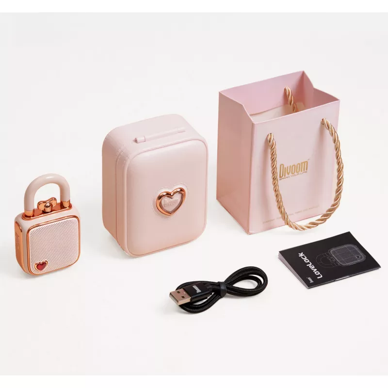 Mono Portable Speaker Divoom LoveLock rozā
