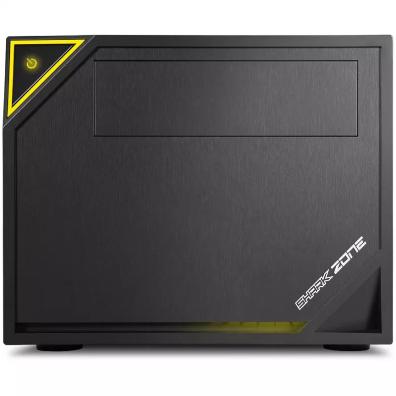PC Case Sharkoon SHARK ZONE C10 Mini-ITX Melns, dzeltena