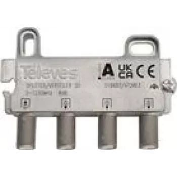 3 ceļu sadalītājs Televes VT38FZ 5–1218 MHz 8 dB – koaksiālais RF signāla sadalītājs