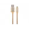 USB 2.0 kabelis GEMBIRD CCB-mUSB2B-AMBM-6 — USB A uz Micro-USB B, 1,8 m, zelts