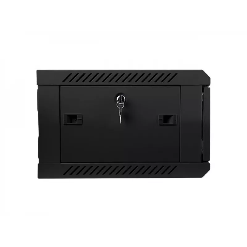 Stiprināms pie sienas statīvs LANBERG WF01-6404-10B 4U 19 collas 600×450×285 mm IP20 melns, 60 kg ietilpība