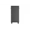 Brīvi stāvošs statīvu skapis LANBERG FF01-6624-12BL 24U 19 collu 600×600 mm, IP20, 1200 kg, melns