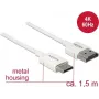 HDMI kabelis DeLOCK 85143 1.5m HDMI Type A Type C balts